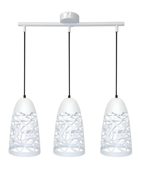 Lampa wisząca biała 3xE27 59cm SABRIN