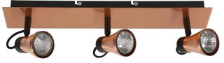 Lampa ścienna candellux angus 93-39101 listwa gu10 czarny+miedziany