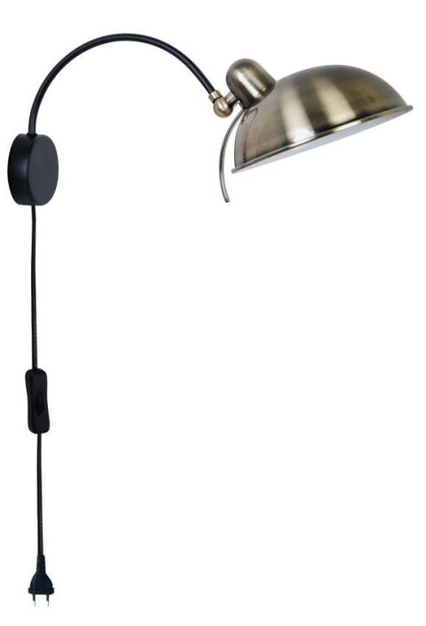 Lampa ścienna kinkiet candellux nora 21-53800 e14 patyna