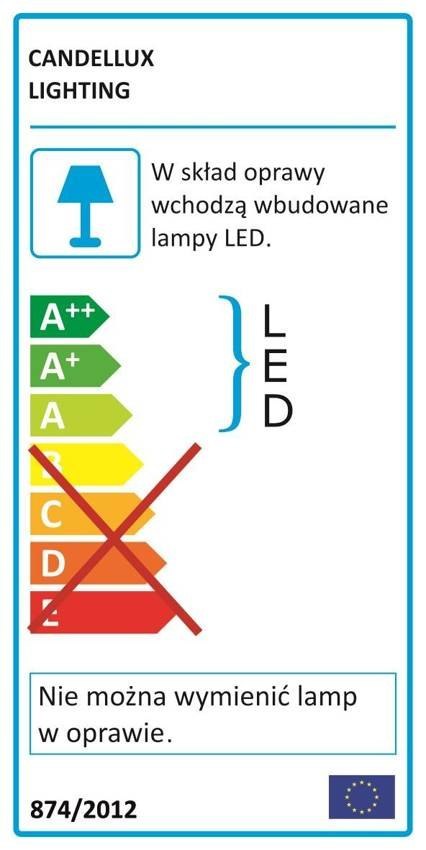 Lampa łazienkowa listwa chrom stal LED 18W 100cm Sumo Candellux 21-53275