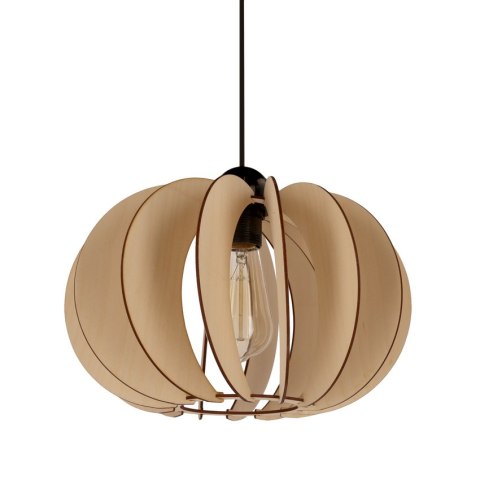 Eco 2 lampa wisząca 1x40 E27 abażur drewniany