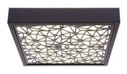 Laser 2 Lampa sufitowa plafon czarny 1x18w led