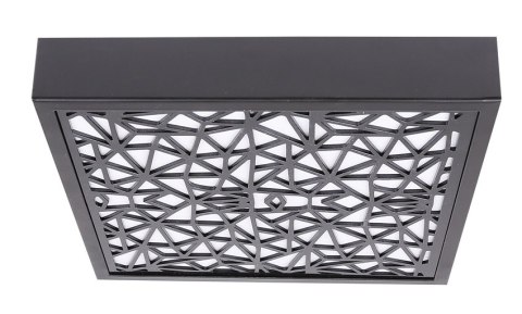 Laser 2 Lampa sufitowa plafon czarny 1x18w led