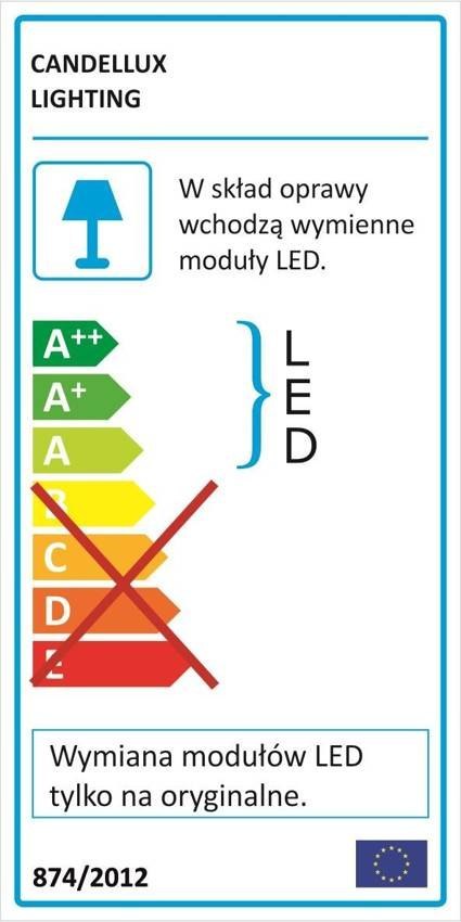 Lampa Sufitowa Candellux Floral 13-49742 Plafon Led 3000K Transparentny
