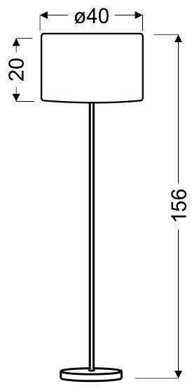 Lampa podłogowa satynowa abażur z fakturą sosny Timber Candellux 51-56705