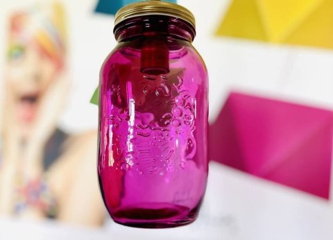 JARS LAMPA WISZĄCA 10 1X40W E14 KLOSZ FIOLETOWY