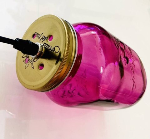 JARS LAMPA WISZĄCA 10 1X40W E14 KLOSZ FIOLETOWY