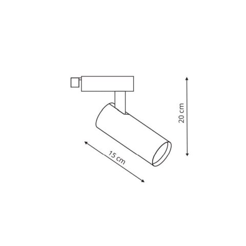 Reflektor do szynoprzewodów Ice 1F czarny 1xGU10 Light Prestige