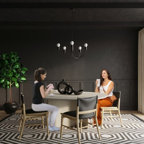 Sollux Lampa Żyrandol PICCOLO 3 czarny