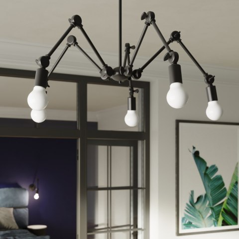 Sollux Lampa Żyrandol STARK 3 czarny