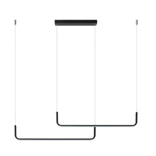 Lampa wisząca Malawi czarna Tuya Smart LED CCT Light Prestige