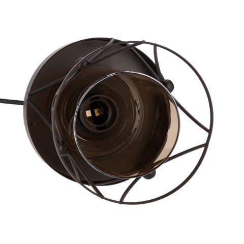 Agar lampa wisząca czarny E27 klosz bursztynowy 31-09579