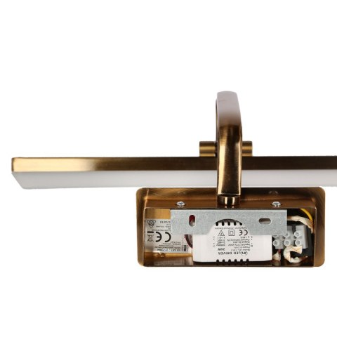 Kinkiet LED 8W patynowy regulowany nad lustro Hang Candellux 21-72894