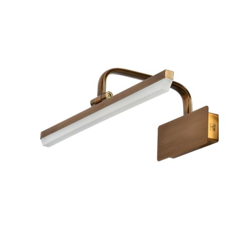 Kinkiet LED 8W patynowy regulowany nad lustro Hang Candellux 21-72894