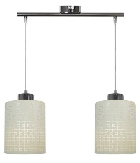 Caldera Lampa sufitowa ampla 3x60w e27 klosz biały