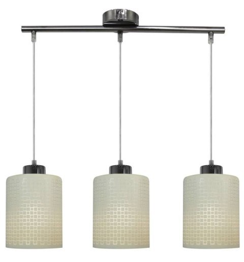 Lampa sufitowa wisząca 3X60W E27 chrom Marcepan 33-59123