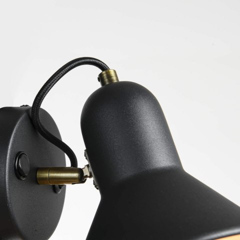 Kinkiet Astama czarny 1xE27 Light Prestige