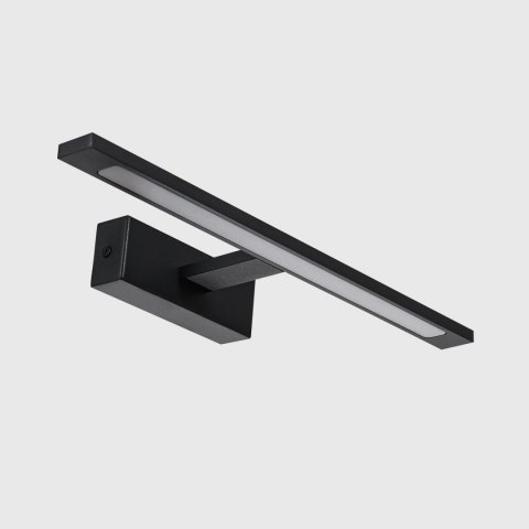 Lampa łazienkowa Isla kinkiet czarny średni z IP44 4000K