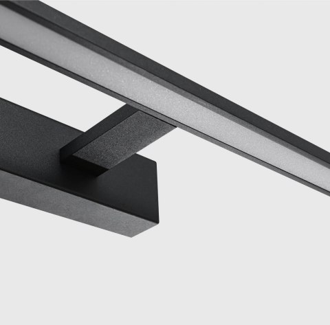 Lampa łazienkowa Isla kinkiet czarny średni z IP44 4000K