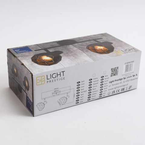 Spot Reus czarny 2xE14 Light Prestige