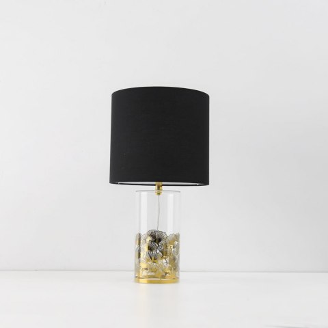 Light Prestige Lampa stołowa Sunflower czarno - transparentna 1xE27