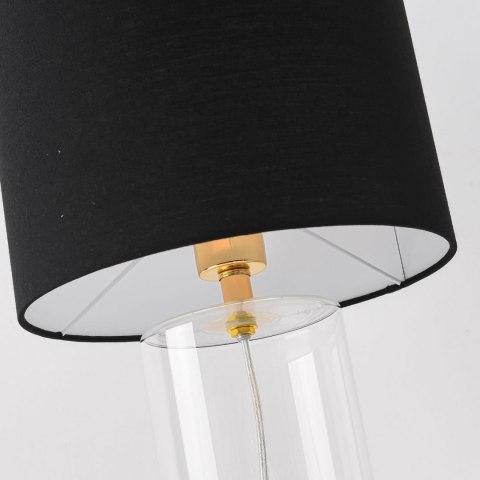 Light Prestige Lampa stołowa Sunflower czarno - transparentna 1xE27