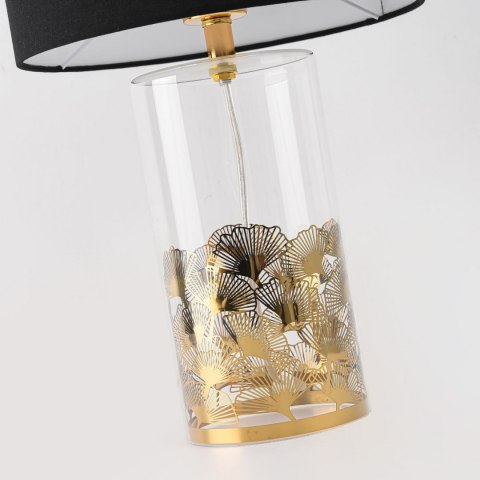 Light Prestige Lampa stołowa Sunflower czarno - transparentna 1xE27
