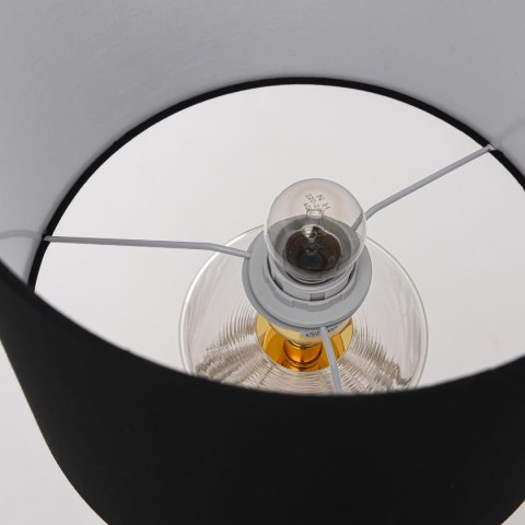 Light Prestige Lampa stołowa Sunflower czarno - transparentna 1xE27