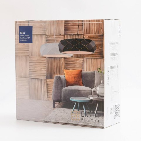 Lampa wisząca Reus czarna 3xE27 Light Prestige