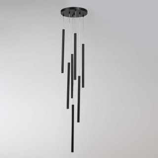 Light Prestige Lampa wisząca Lungo 7 czarna 7xG9