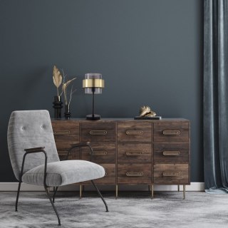 Lampa stołowa Miele 1xE14 czarna/dymna LP-866/1T BK