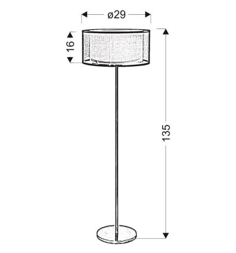 Lampa podłogowa chrom/srebrna 3 Solo 51-27903