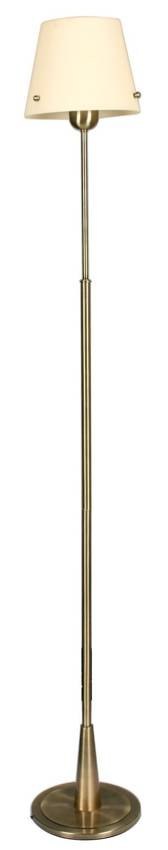 Lampa podłogowa patynowa abażur beżowy szklany Tango Candellux 51-63574