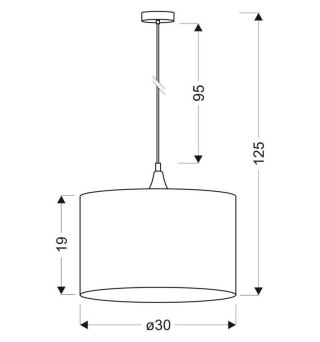 Lampa wisząca czarna/miadziana 1xE27 Ø30cm LONG 31-73952