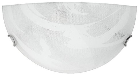 Plafon szklany szaro-biały lampa ścienna 60W E27 Lunar Candellux 11-95148