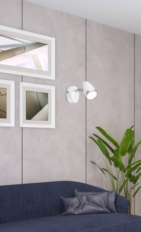 Kinkiet biały regulowany lampa LED 4W Blanca 91-44006