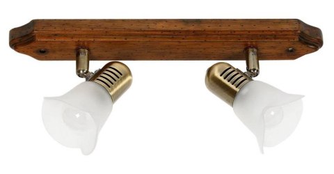 Lampa sufitowa Candellux 92-74099 Coloseo listwa 2X40W R50 E14 ciemne drewno