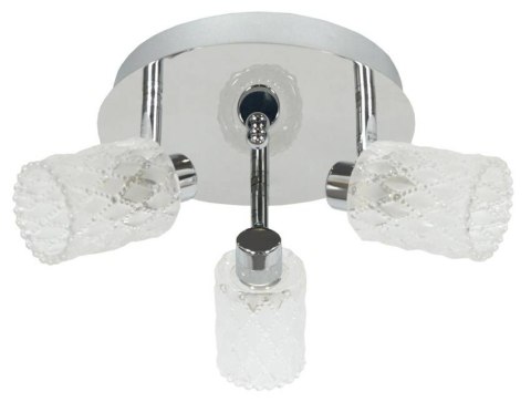 Lampa sufitowa Candellux 98-03775 Trans plafon 3X40W G9 chrom