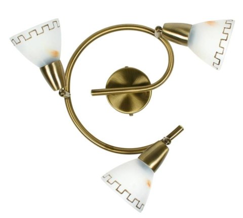 Lampa sufitowa Candellux 98-89925 Parnas spirala 3X40W E14 patyna