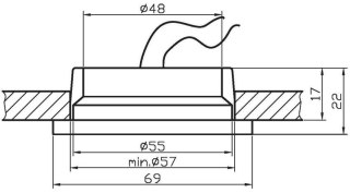 OPRAWA MEBLOWA KWADRAT MS-03 SG G4 SATYNA ZŁOTY