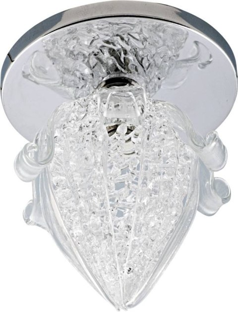 Oprawa stropowa sk-37 ch g4 chrom stała kryształ 20w g4 pąk kwiatowy