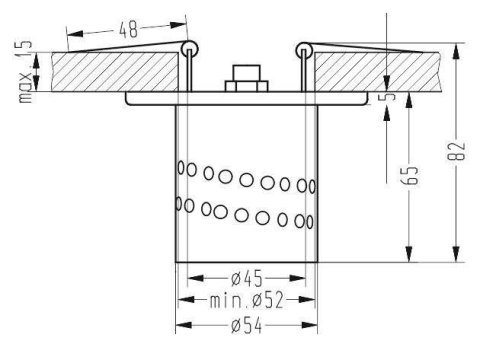 Oprawa stropowa aluminiowa LED 3W SMD RGB SA-11 2249315