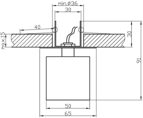 SK-18 CH/YE G4 CHROM OPR. STROP. STAŁA KRYSZTAŁ 20W G4 ŻÓŁTA