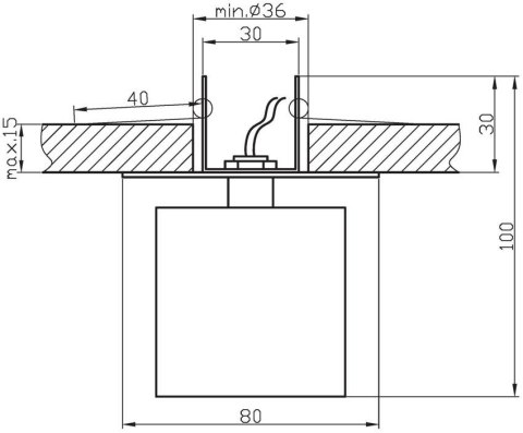Oprawa stropowa kryształ fioletowy/chrom G4 20W SK-19 Candellux 2279971
