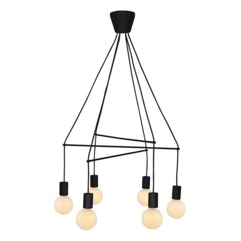 ALTO LAMPA WISZĄCA 6X40W E27 CZARNY MATOWY