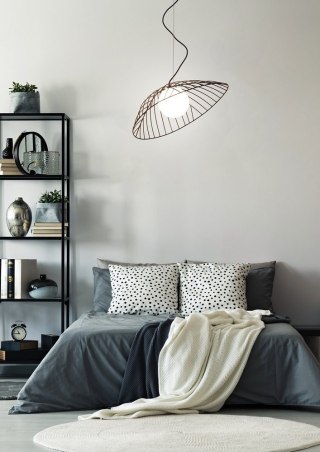 Lampa wiszaca czarna ażurowa Inagi Ledea 50101083