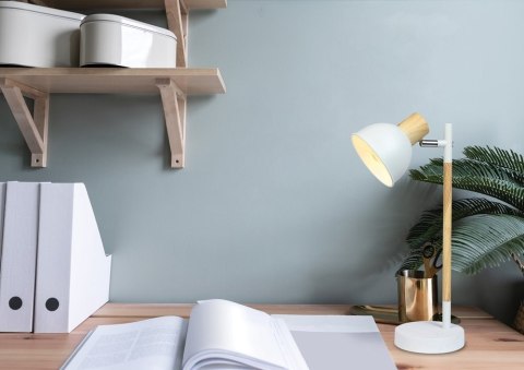 Lampka stołowa biała regulowana Bondo 41-80011