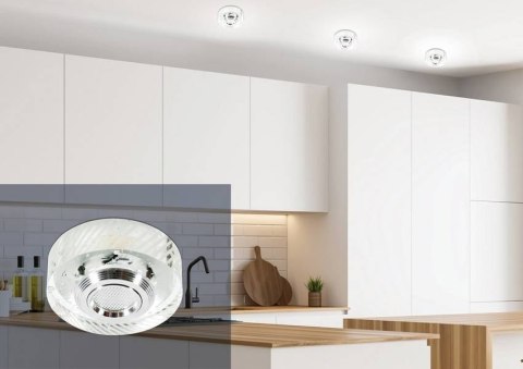 Oprawa stropowa LED 3W okrągła bezbarwna szklana SS-33 Candellux 2228815
