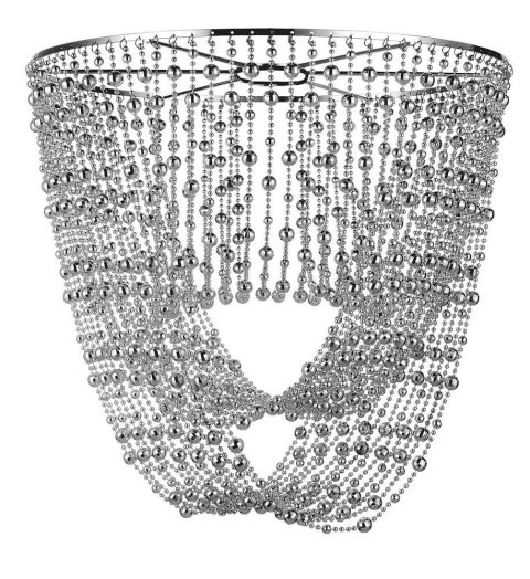 Abażur srebrny E27 Elba Candellux 77-99184