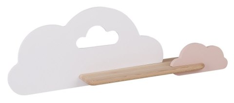Kinkiet LED 5W dla dziecka biało-różowa chmurka z półką Cloud 21-76717
